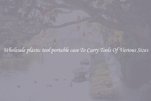 Wholesale plastic tool portable case To Carry Tools Of Various Sizes