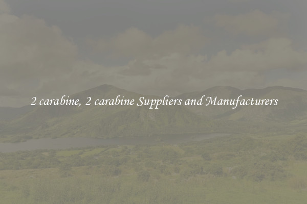 2 carabine, 2 carabine Suppliers and Manufacturers