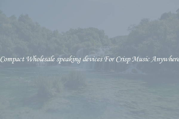 Compact Wholesale speaking devices For Crisp Music Anywhere