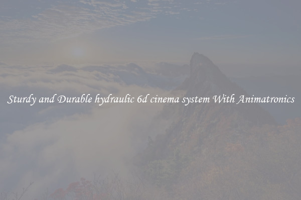 Sturdy and Durable hydraulic 6d cinema system With Animatronics