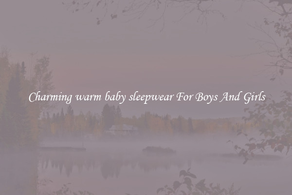 Charming warm baby sleepwear For Boys And Girls