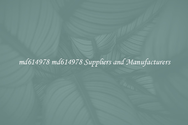md614978 md614978 Suppliers and Manufacturers