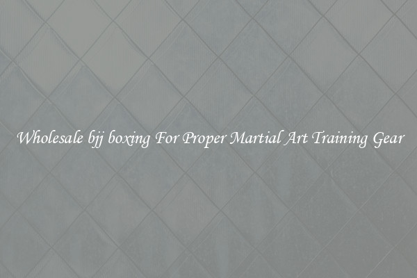 Wholesale bjj boxing For Proper Martial Art Training Gear