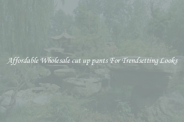 Affordable Wholesale cut up pants For Trendsetting Looks