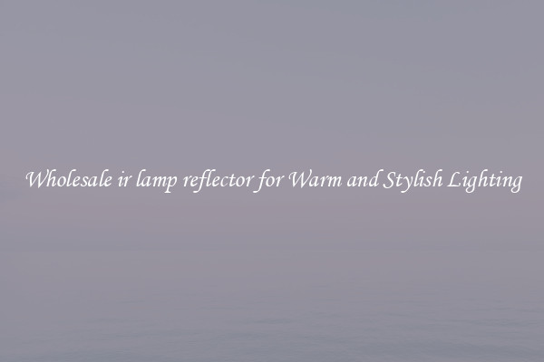 Wholesale ir lamp reflector for Warm and Stylish Lighting